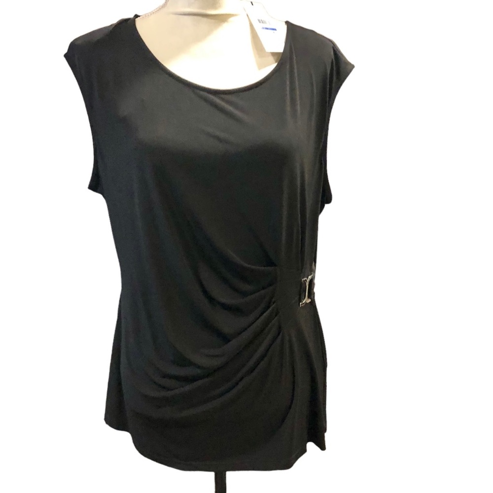 NWT CALVIN KLEIN Black Sleeveless Top